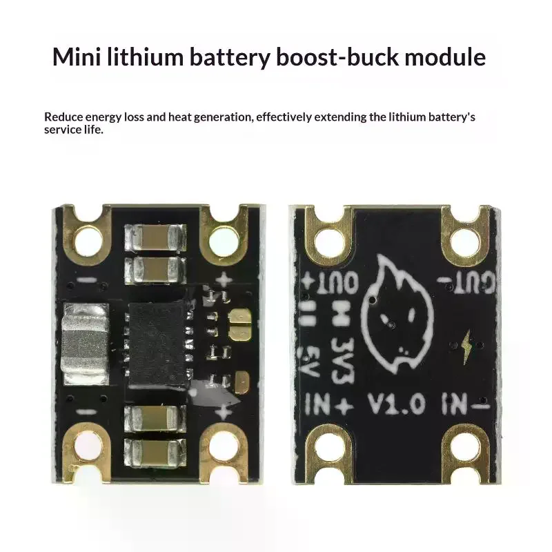 TPS63802 Mini Lithium Battery -Boost Module DC 1.8-5.5V Input 2A/1A 3.3/5V Boost Output Battery Boost Module