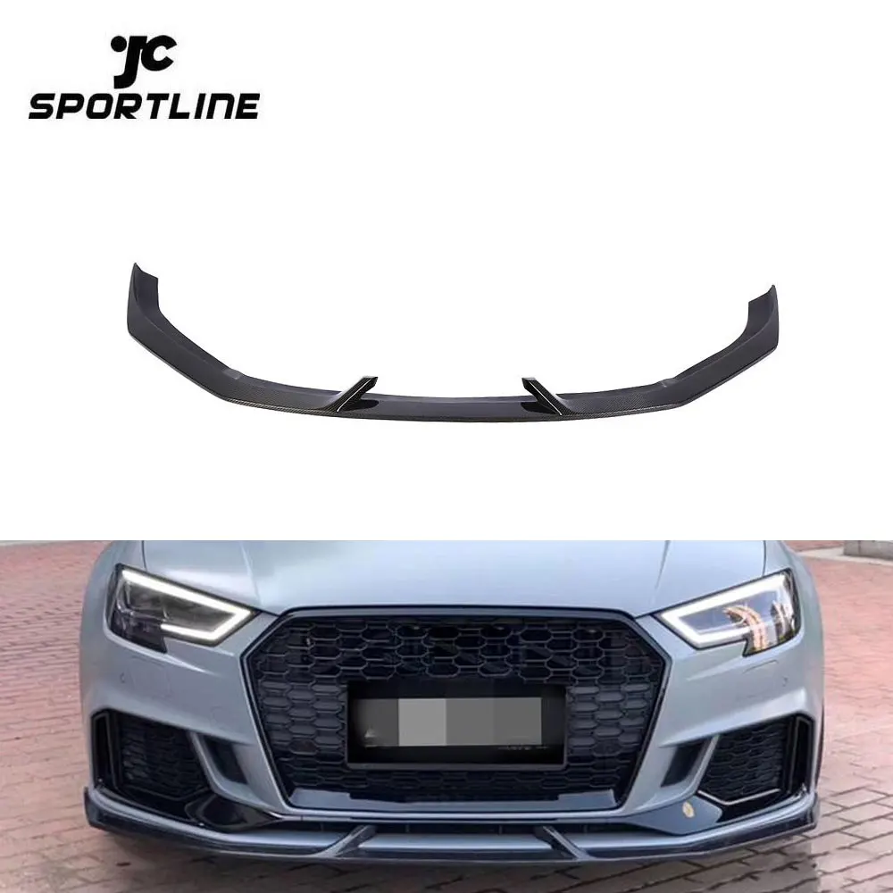 

Carbon Fiber RS3 Front Bumper Lip Splitter Chin for AUDI A3 RS3 2017 2018 Sedan