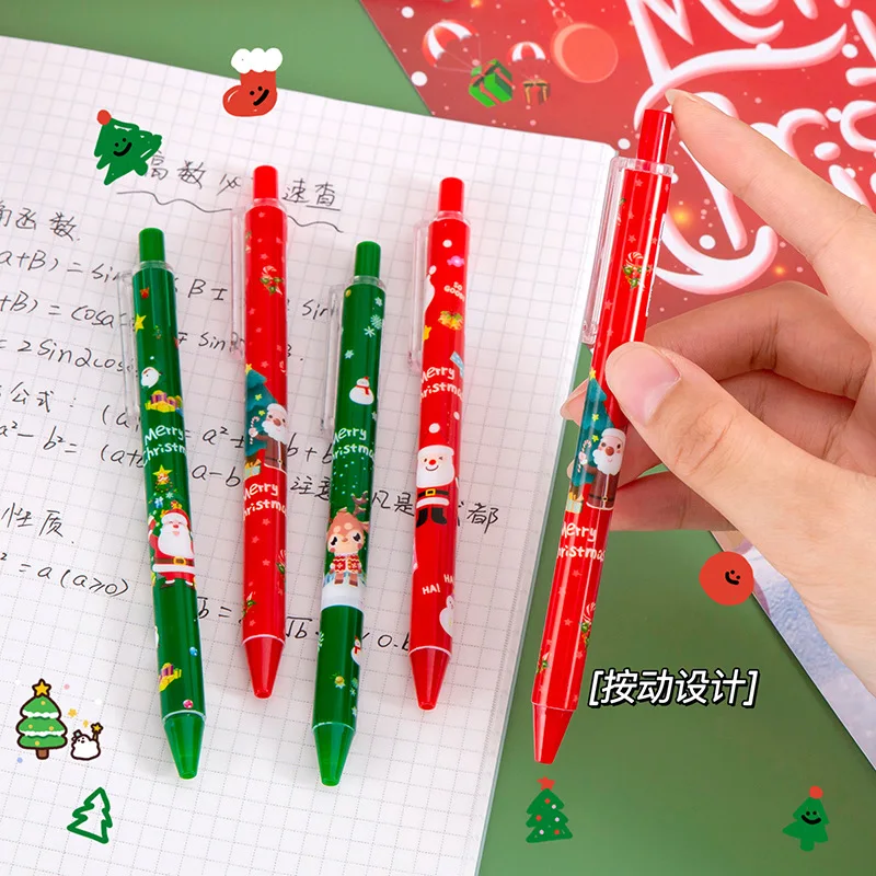 1Pcs Christmas Neutral Pen Student Festival Prize Gift Student Gel Pen Creative Stationery Signature Pen School Office Supplies