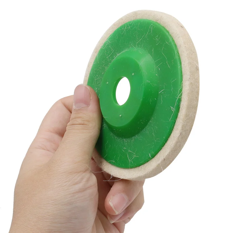 4Inch 100mm Wool Polishing Disc Wheel Buffing Pads Angle Grinder Wheel Felt Polishing Disc For Metal Marble Glass Ceramics