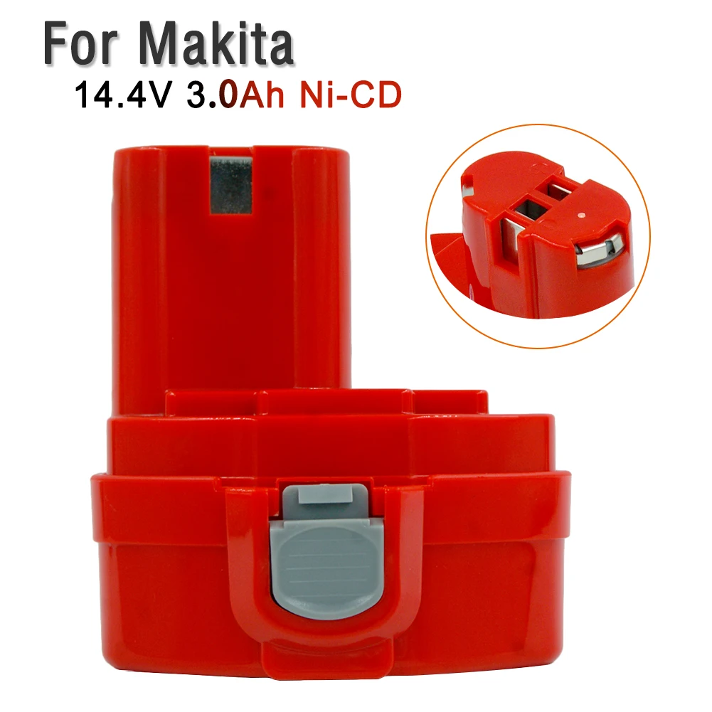 PA14 Ni-CD 14.4V 3.0Ah Replacement Rechargeable Battery for Makita 1420 1434 1435 1051D 6236D 8433D ML140 6280D 6281D 6381D