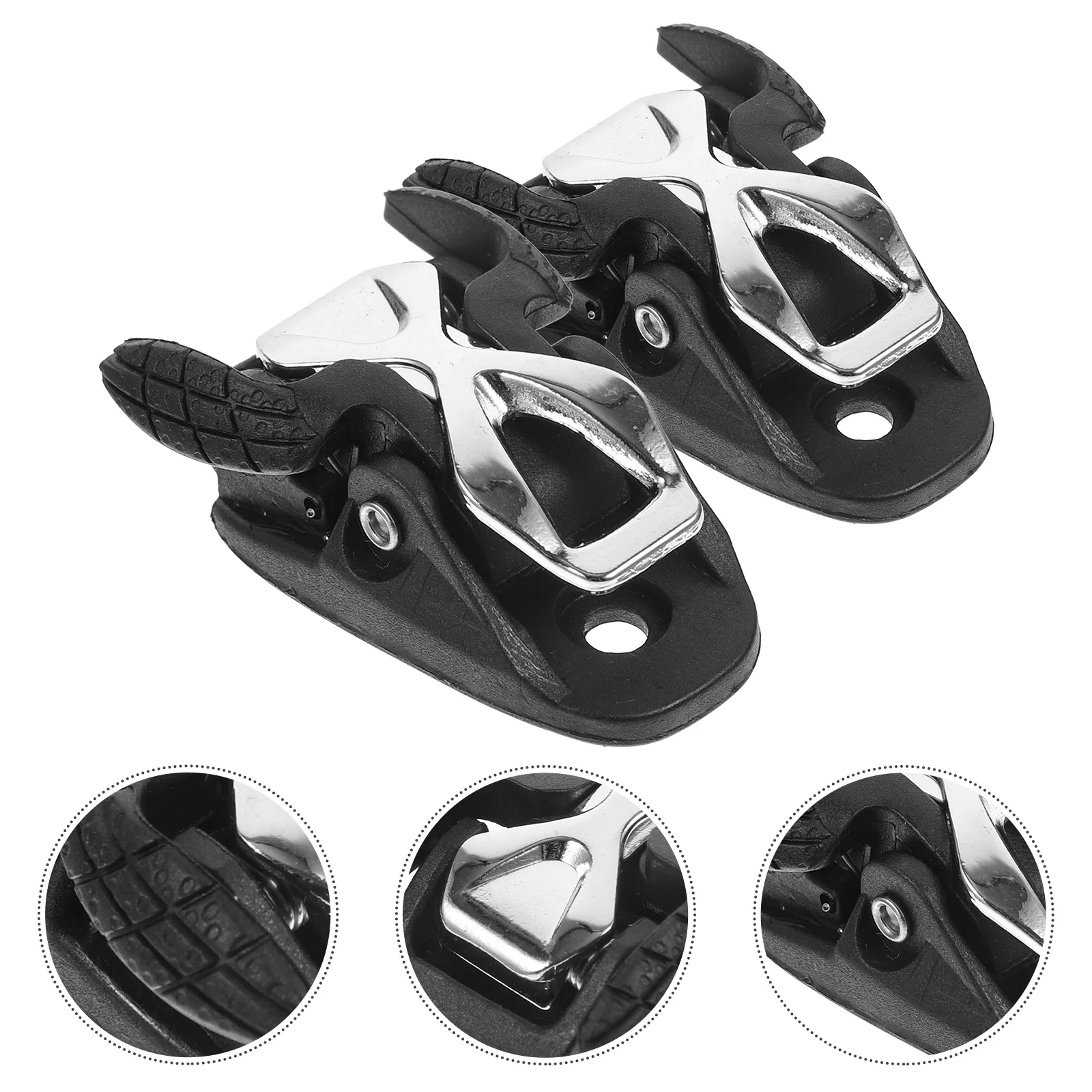 

2 Pcs Roller Skate Shoes for Kids Buckle Professional Fixing Portable Universal Black Fixed Child