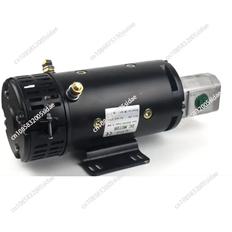 24V 3KW Hydraulic DC Motor with Gear Pump 3000RPM High Speed Electric Motor for Forklifts Wingspans Tailgates Industrial Use