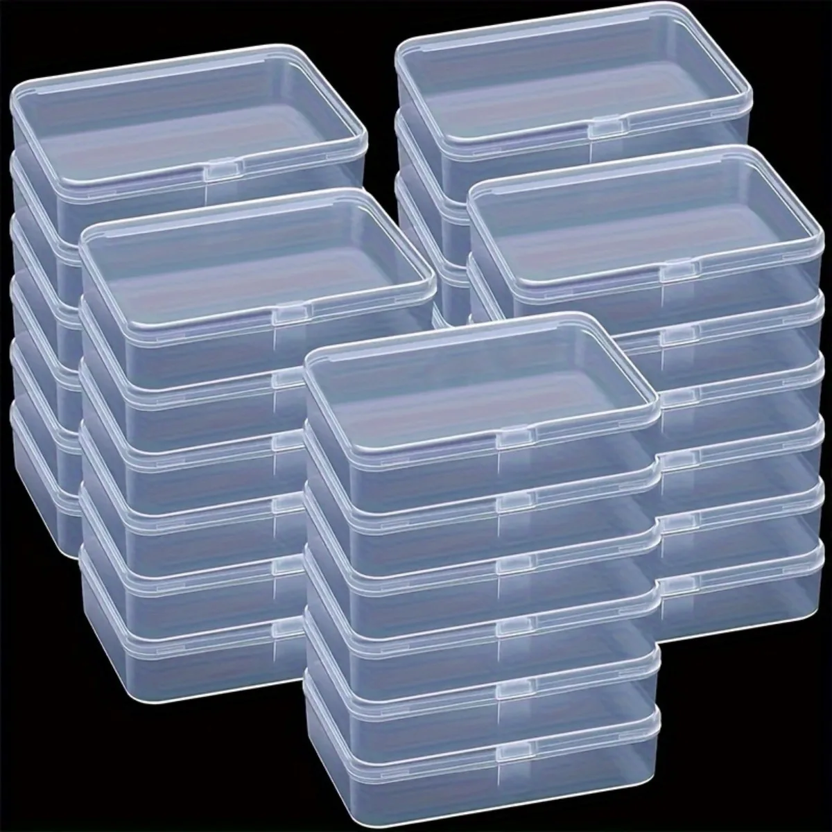 

20 Transparent Storage Boxes for Arts and Crafts Parts Small Accessories Dustproof Durable Strong Jewelry Storage Case Container