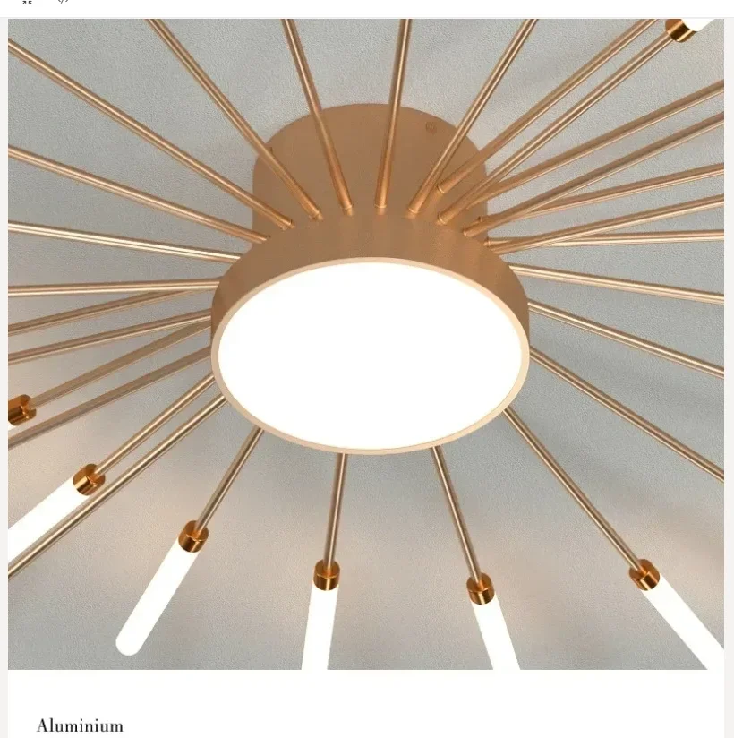 

Черное золото для дома, современная потолочная светодиодная люстра для гостиной, ресторана, спальни, кухни, подвесные светильники, деко-лампы и фонари