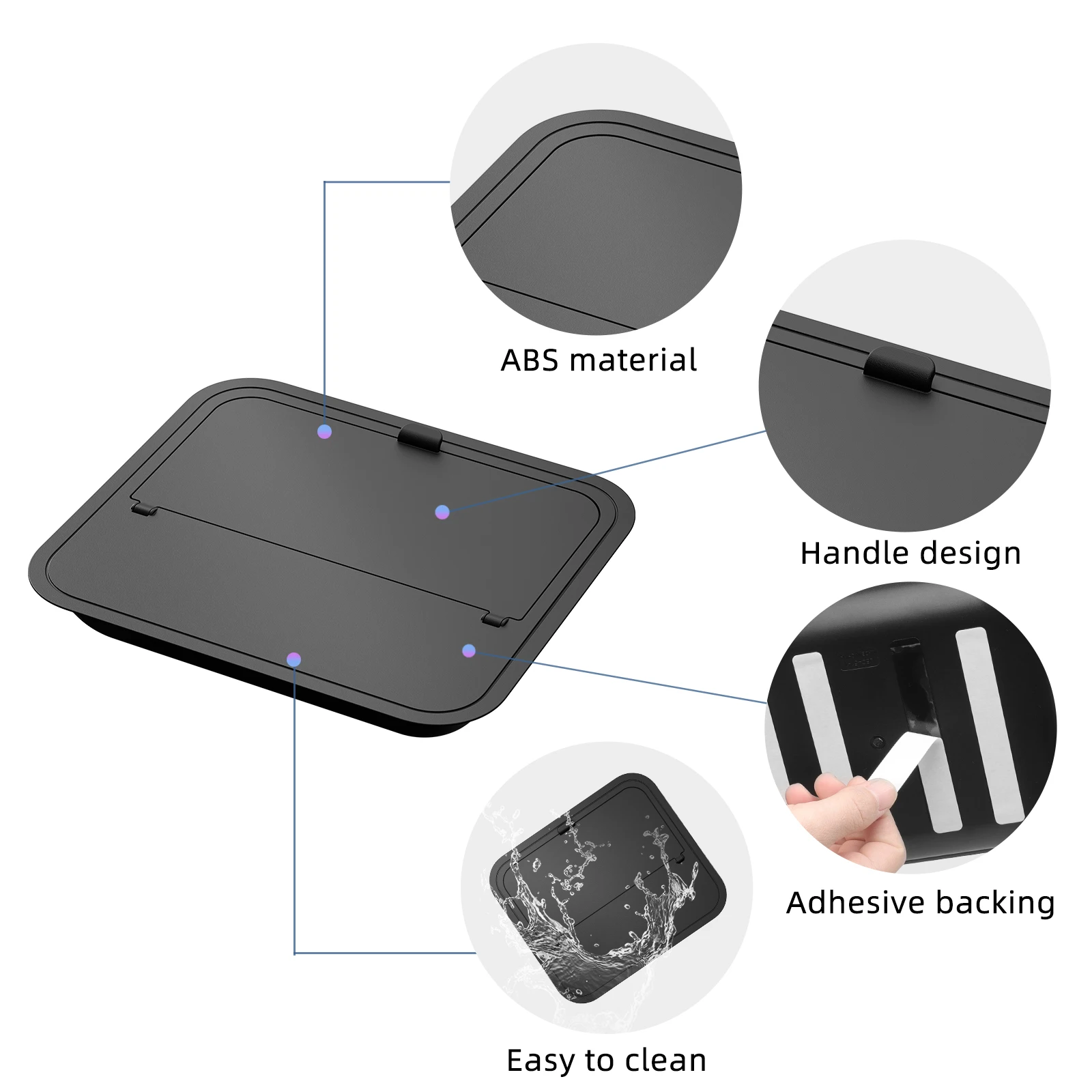 for Chevy Traverse (US Version) 2024-2026 Armrest Hidden Storage Box Car Center Console Case Organizer Accessories Tidying ABS