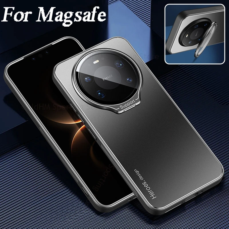 

HD Metal Lens Flip Kickstand Case Phone Cover For Huawei Mate 80 Pro Max Magnetic For Magsafe Cover Mate 70 Air 50 40 60 Pro Max