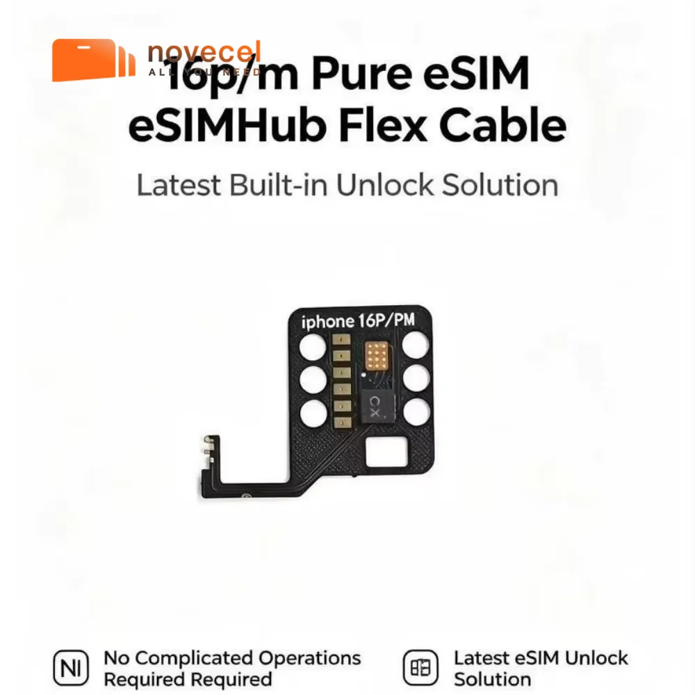 Newest for iPhone 18 Pro Max 18 17 16 Pro Max 15 Plus 16 Plus ESIM Unlocking Solution No CNC Retain Original ESIM Support SIMHUB