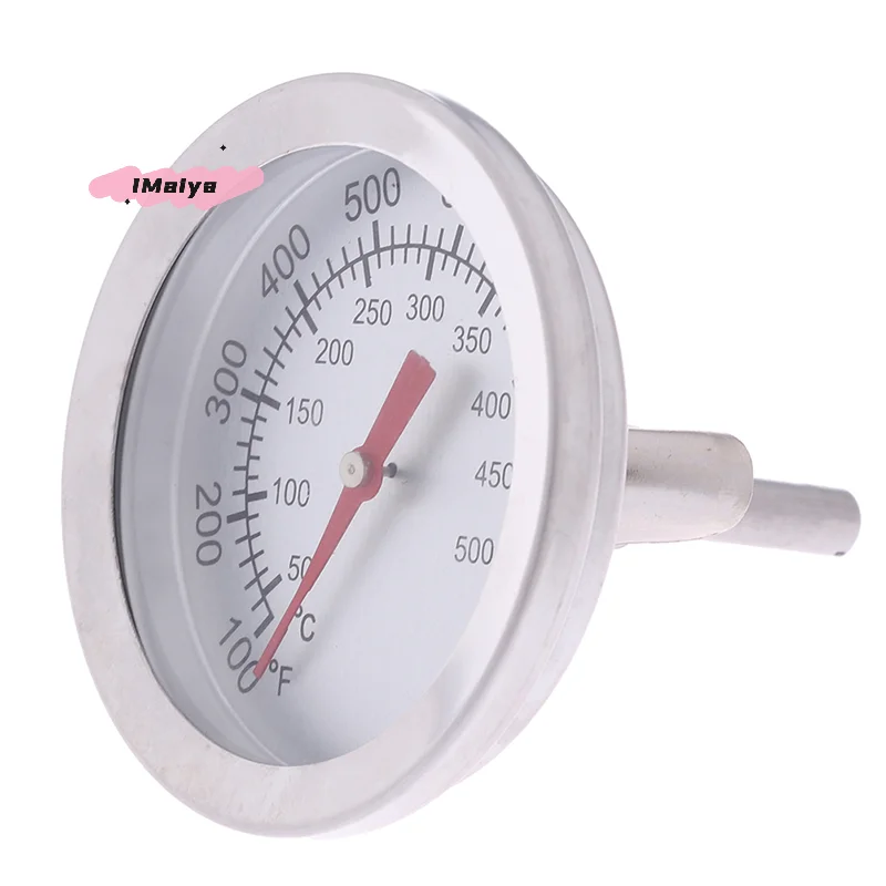 M-0-500°C Degrees Oven Thermometer Stainless Steel Grill BBQ Thermometer Instruments Barbecue Temperature Gauge Kitchen Cooking