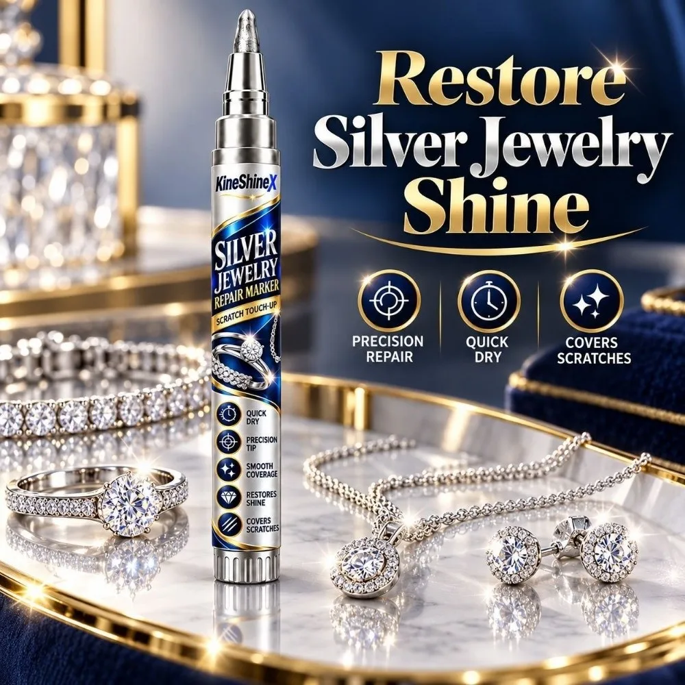 Quick-Drying Jewelry Scratch Repair Pen Fine Tip Metal Scratch Repair Silver Jewellery Marker Pen Silver Jewelry Repair Marker