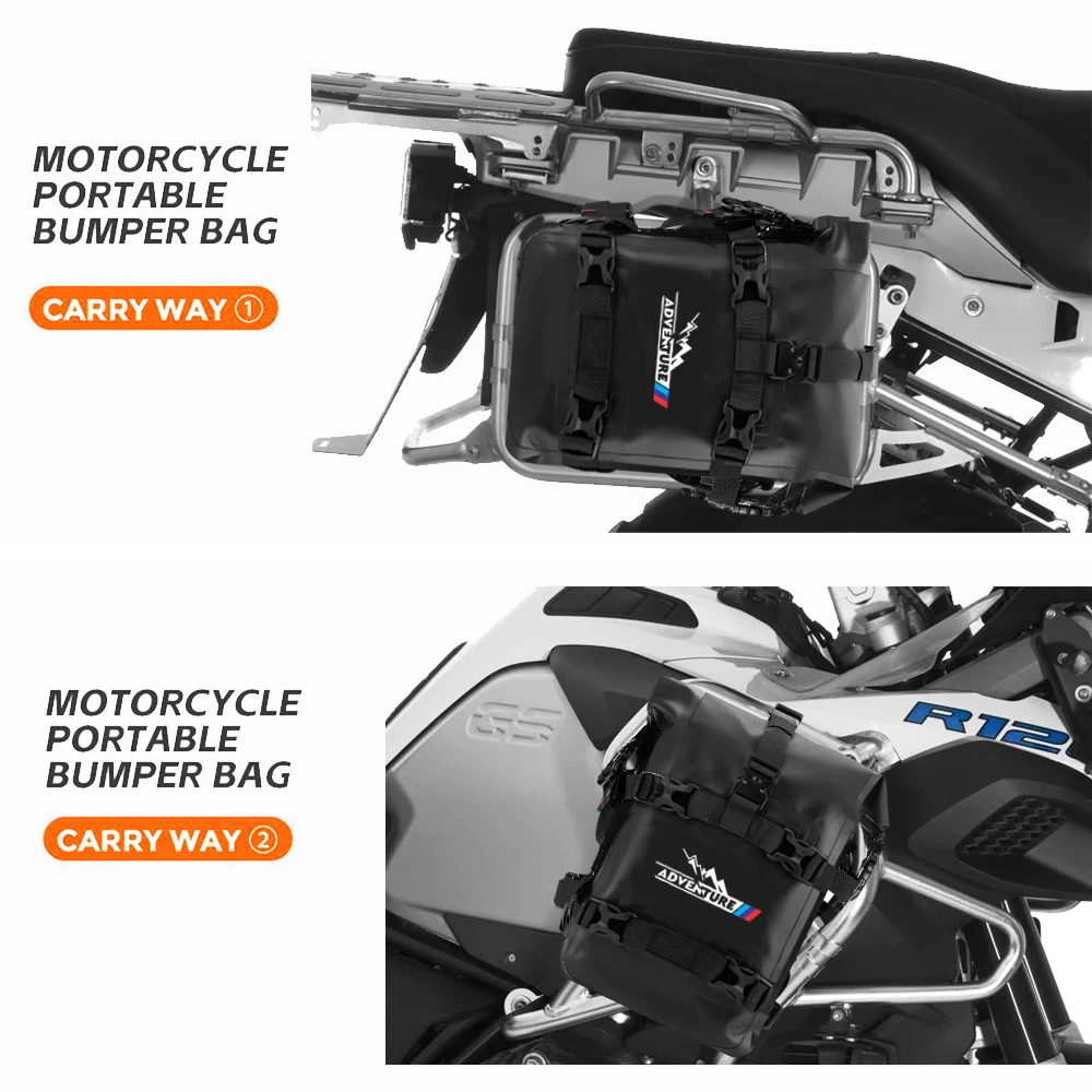 8L Motorcycle Bags For BMW R1250GS R1200GS LC F800GS F700GS Frame Crash Bar Waterproof Travel Bag ADV Adventure Accessories