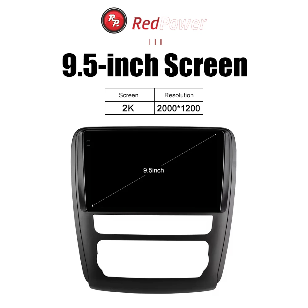 Car Radio 2K redpower HiFi for Buick Enclave & GMC 2014-2018 9.5 inch Car DVD Radio Android DVD player screen DSP