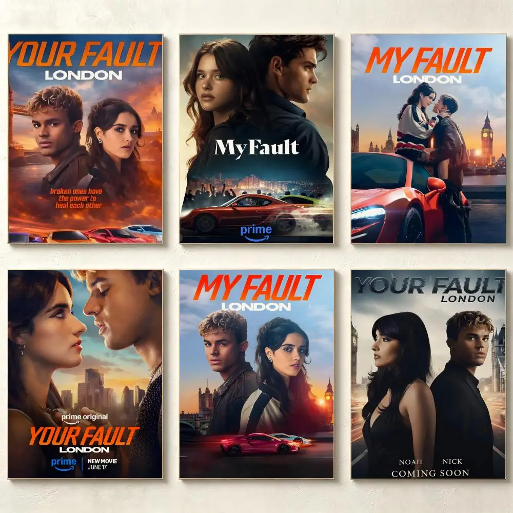 Movie M-My F-Fault L-London Poster Painting Wall Art Home Decoration Print for Living Room Decor Game Room Hot