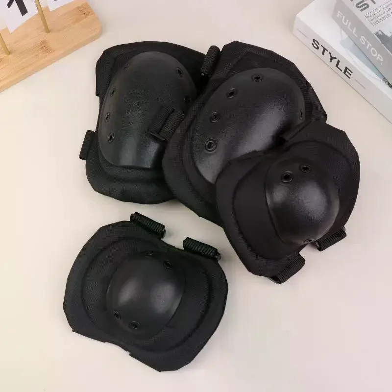 

4Pcs/Set Outdoor Combat Protective Gear Elbow Knee Pads Combat Hunting Kneepads Outdoor Sports Supplies