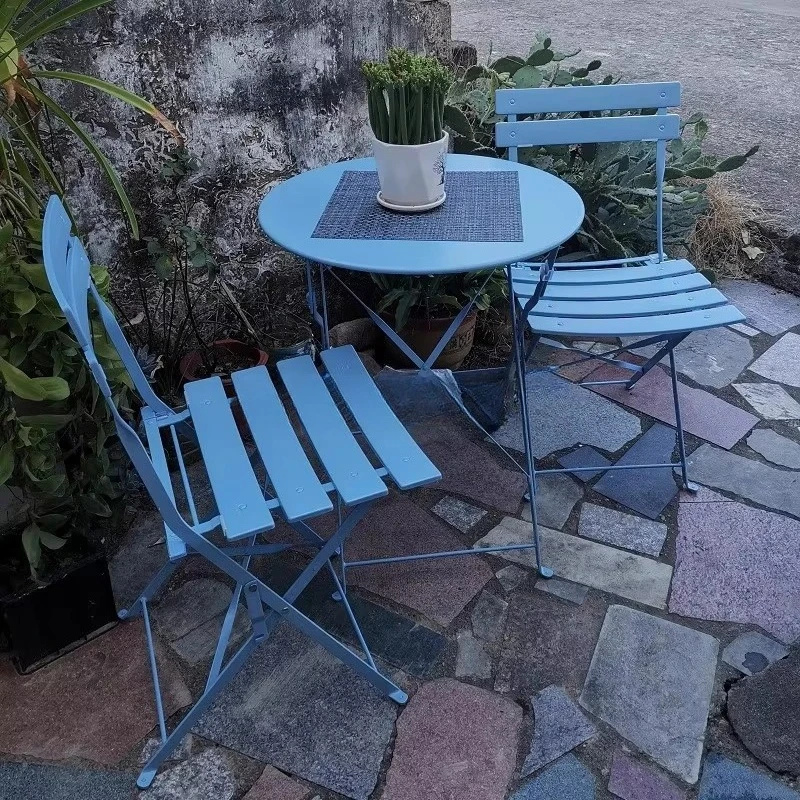 Outdoor Modern Furniture Round Table Chair Set for Patio Cafe and Garden