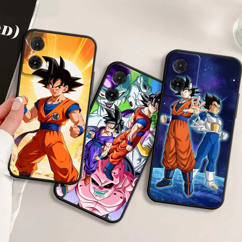 

Anime Dragon Ball Vegeta Goku For Motorola G85 Edge 50 G24 G35 G14 G04 40 G72 G34 G31 G Stylus G54 G13 G32 5G Black Phone Case