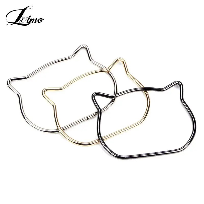 Cat Ear Bag Handles Metal DIY Handbags Bags Purse Handmade Bag Accessories Round D-ring Hanging Buckle Hardware