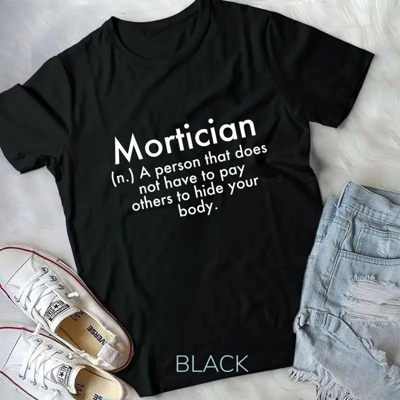 Mortician Definition Mortuary Science Student Mortician Gift Unisex T shirt