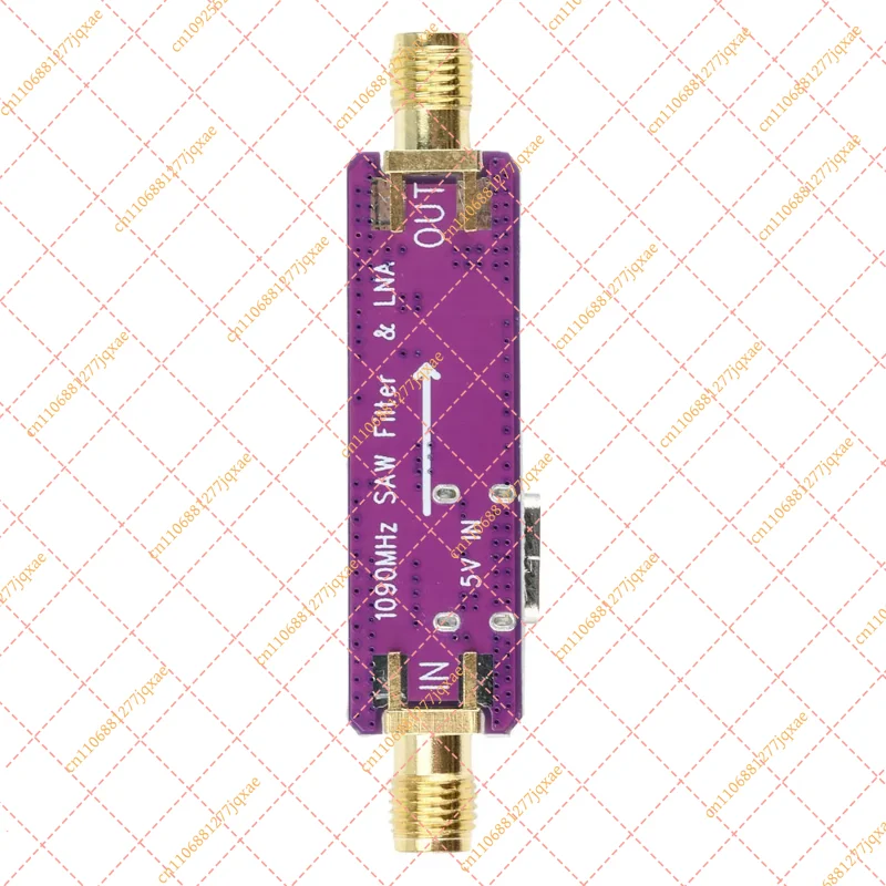 DC 5V 1090MHz ADS-B Active SAW Filter LNA Low Noise Amplifier Module Type-C Interface