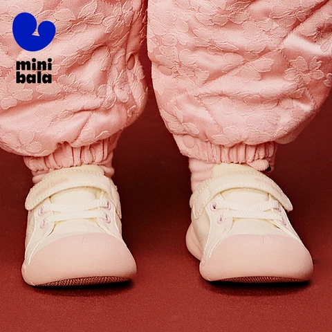 Mini Bala унисекс, детская парусиновая обувь для малышей, противоскользящая, устойчивая к падениям, легкая, новая весна