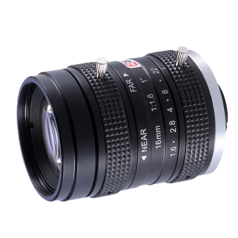 ZLKC-Lentes de visión de máquina de montaje en C de 5MP, lente de cámara Industrial de 1 pulgada, baja distorsión Manual, Iris CCTV, longitud Focal fija HD, 16mm