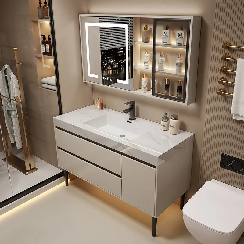Over Mirror Bathroom Cabinet Partitions Storage Perfume Skincare Decorations Cupboard Makeup Modern Archivadores Salon Furniture