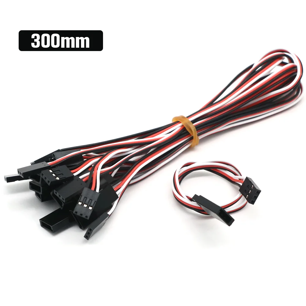 10pcs 100mm/150mm/200mm/300mm/500mm RC Servo Verlengsnoer kabel Draad Lood JR Voor Rc Helicopter Rc Drone