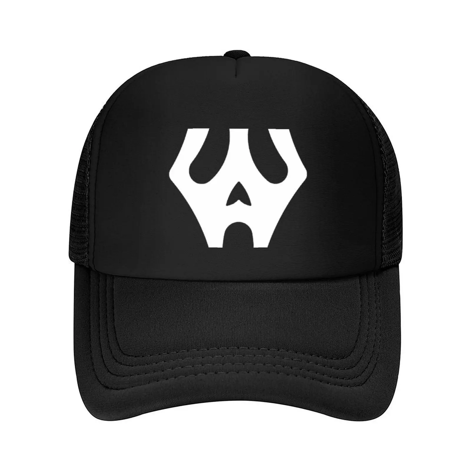 

Halloween Spooky Ghost Face Baseball Cap fun hats custom Hat Christmas Hat luxury caps Female Men's
