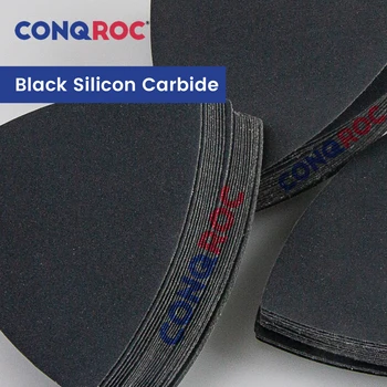 100pcs 90x90x90mm Silicon Carbide Sandpaper Triangles Hook and Loop Waterproof for Dry or Wet Sanding Grit -60~10000