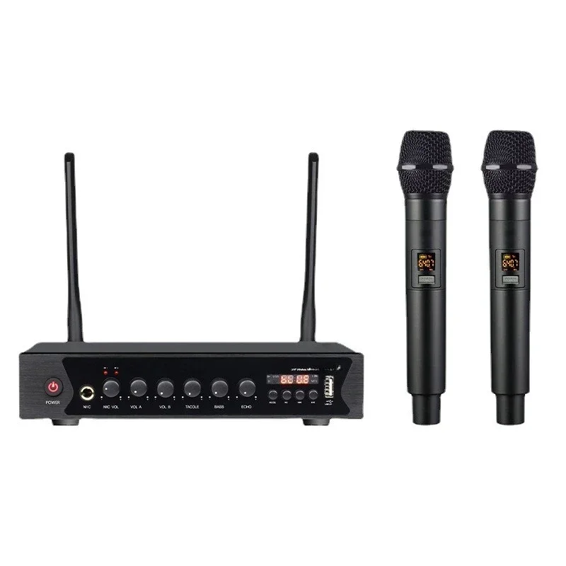 One to two wireless microphone Bluetooth reverb, home Karaoke stage KTV microphone