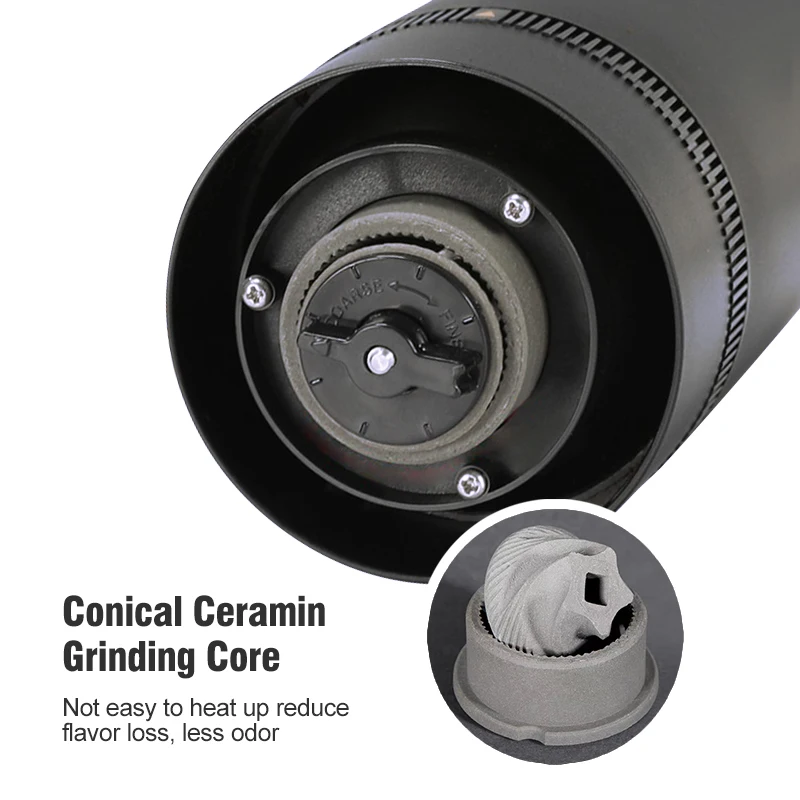 مطحنة القهوة الكهربائية التلقائي حبوب البن ماكينة قهوة اسبريسو صانع للمنزل السفر المحمولة TYPE-C USB قابلة للشحن