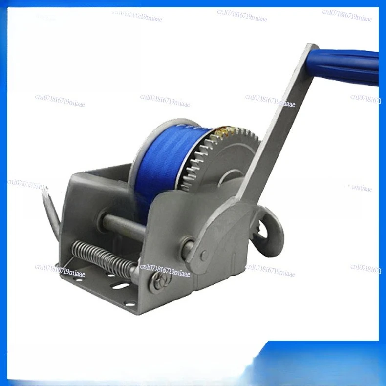 Product Carbon Steel Manual Winch Ribbon Winch 1500 Pounds Trailer Winch