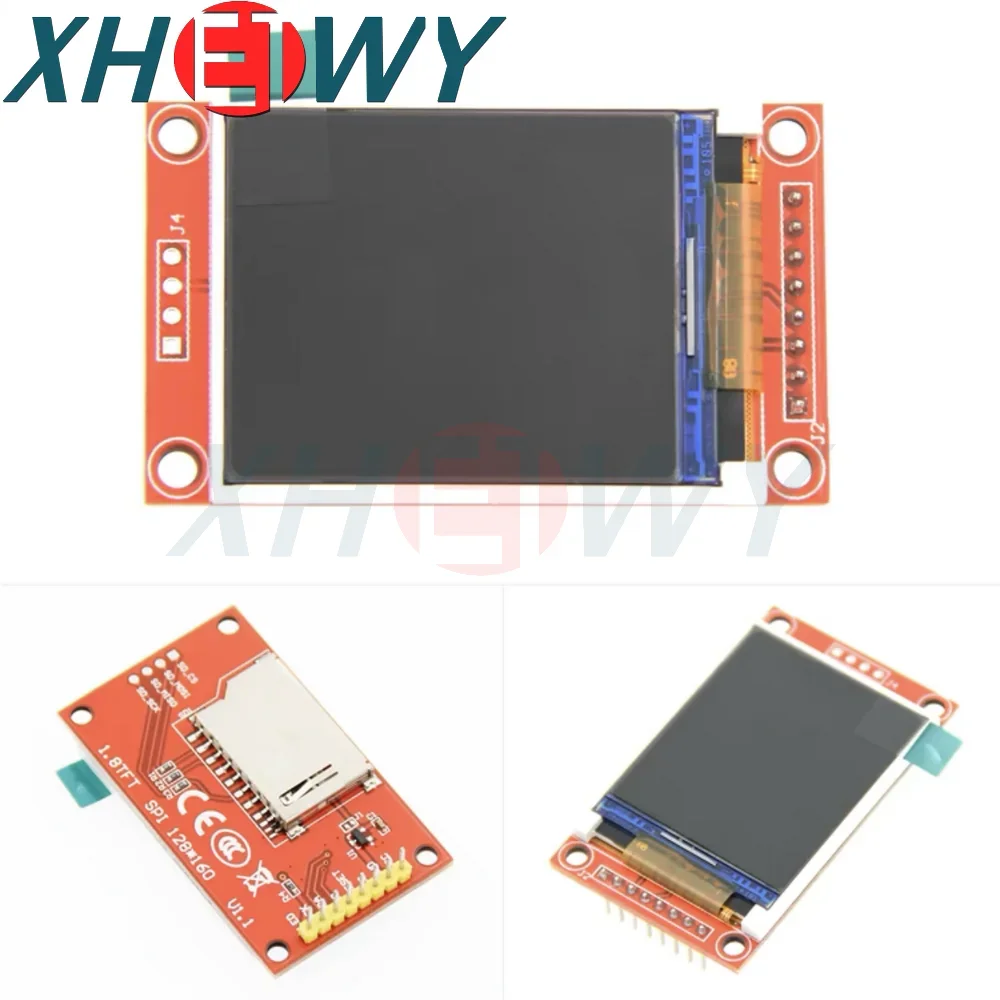 Módulo de pantalla TFT LCD de 1,77 pulgadas y 1,8 pulgadas, pantalla a color, puerto serie SPI, requiere al menos 4 puertos IO