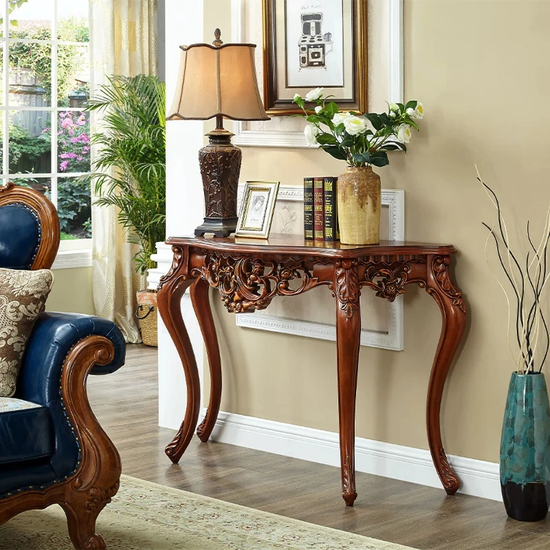 

American solid wood entrance platform, entrance corridor aisle against the wall