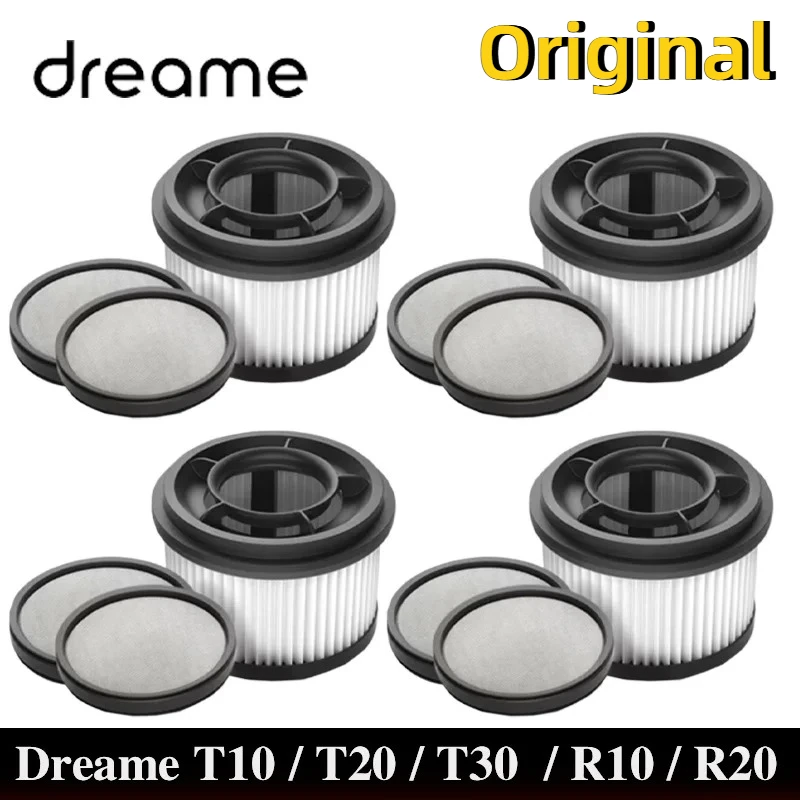 Dreame T10 / T20 / T20 Pro / T30 / T30 Neo / R10 / R10 Pro / R20 Replacement Parts Pre Post Filter Accessories