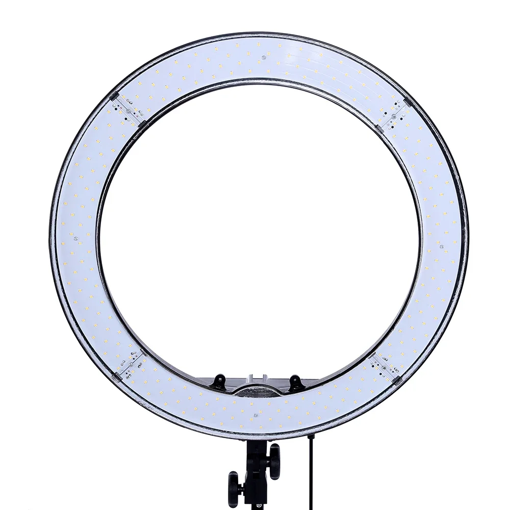 For  18 inch 48cm LED Ring Light  Studio Photographic Lighting Make Up ringlight with mirror for Live broadcast