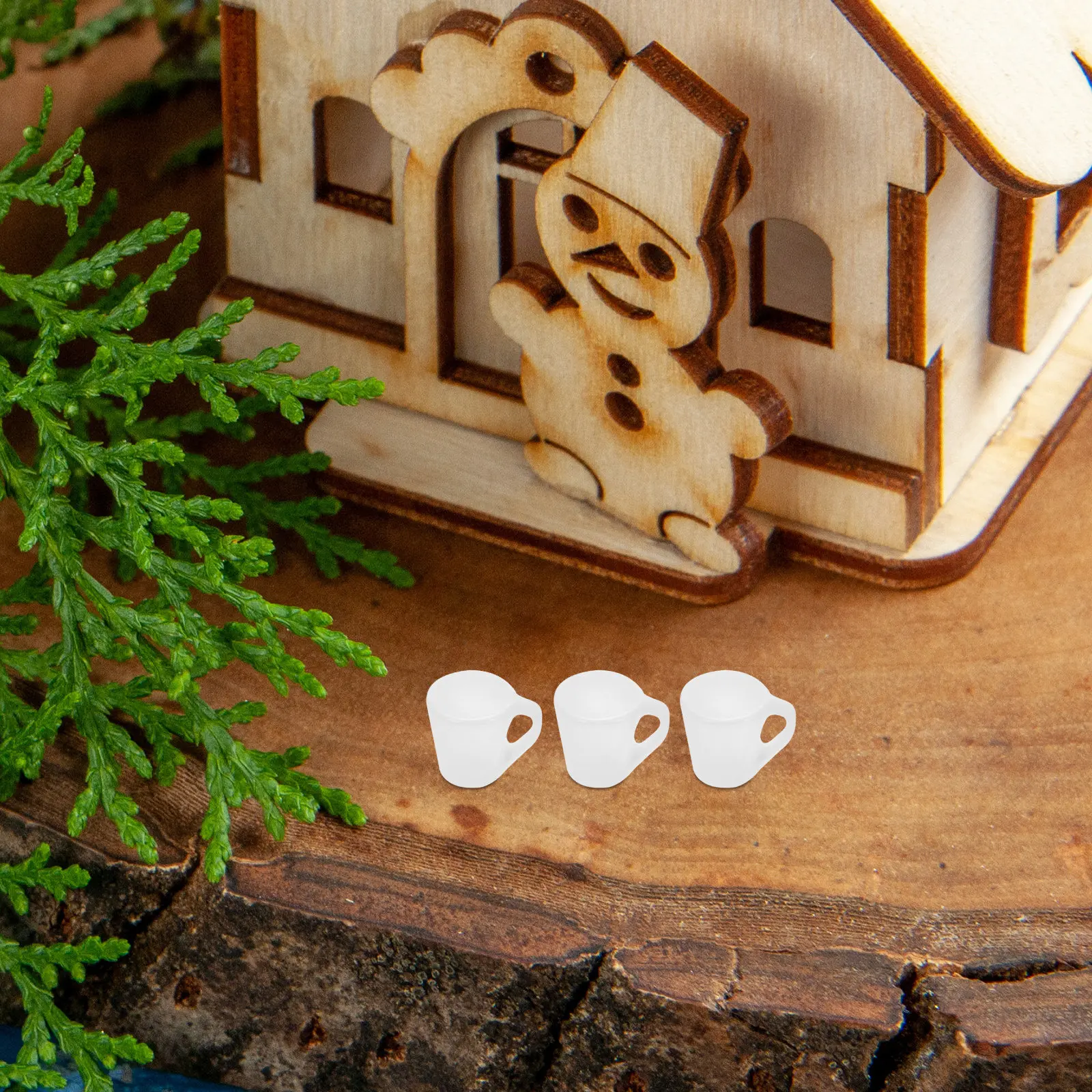 

20Pcs Miniature Coffee Cups Exquisite Lightweight Mini House Accessories Miniature Tea Cups Pretend Play Scene