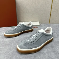 Luxury Brand LO Sneakers Suede Fabric Shoes Rubber Colored SemiTransparent Thick Soled Women Sneaker