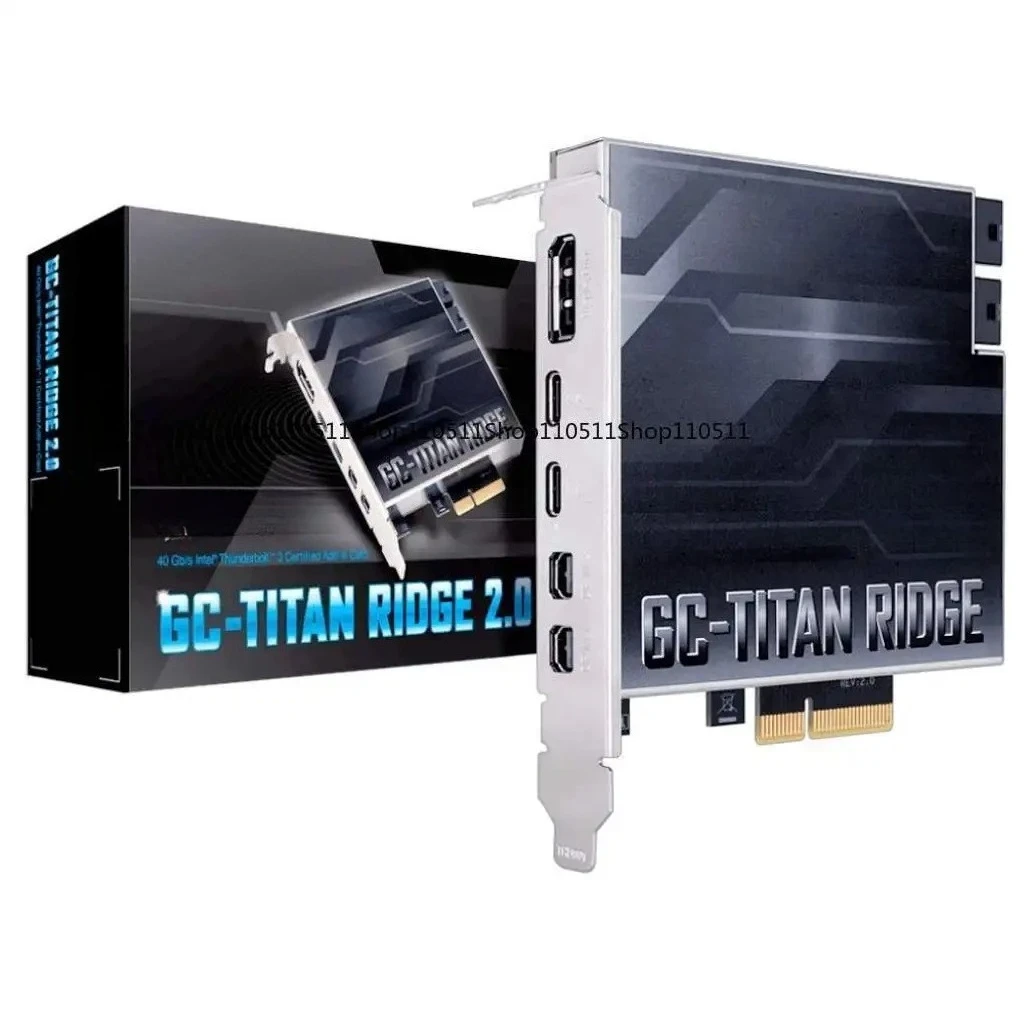 GC-TITAN RIDGE Thunderbolt 3 expansion card C port high definition display, black apple, Apollo sound card