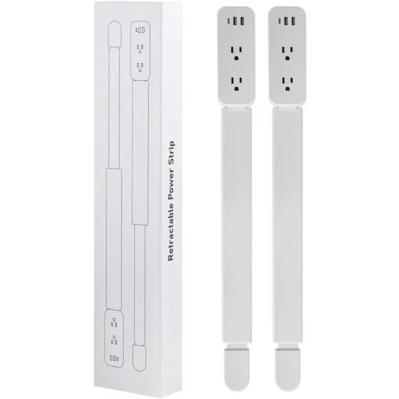 

Electrical Outlet Extender Stick with USB-A USB-C and 2 AC Outlets Rotating 180 Degree for Hard to Reach Sockets