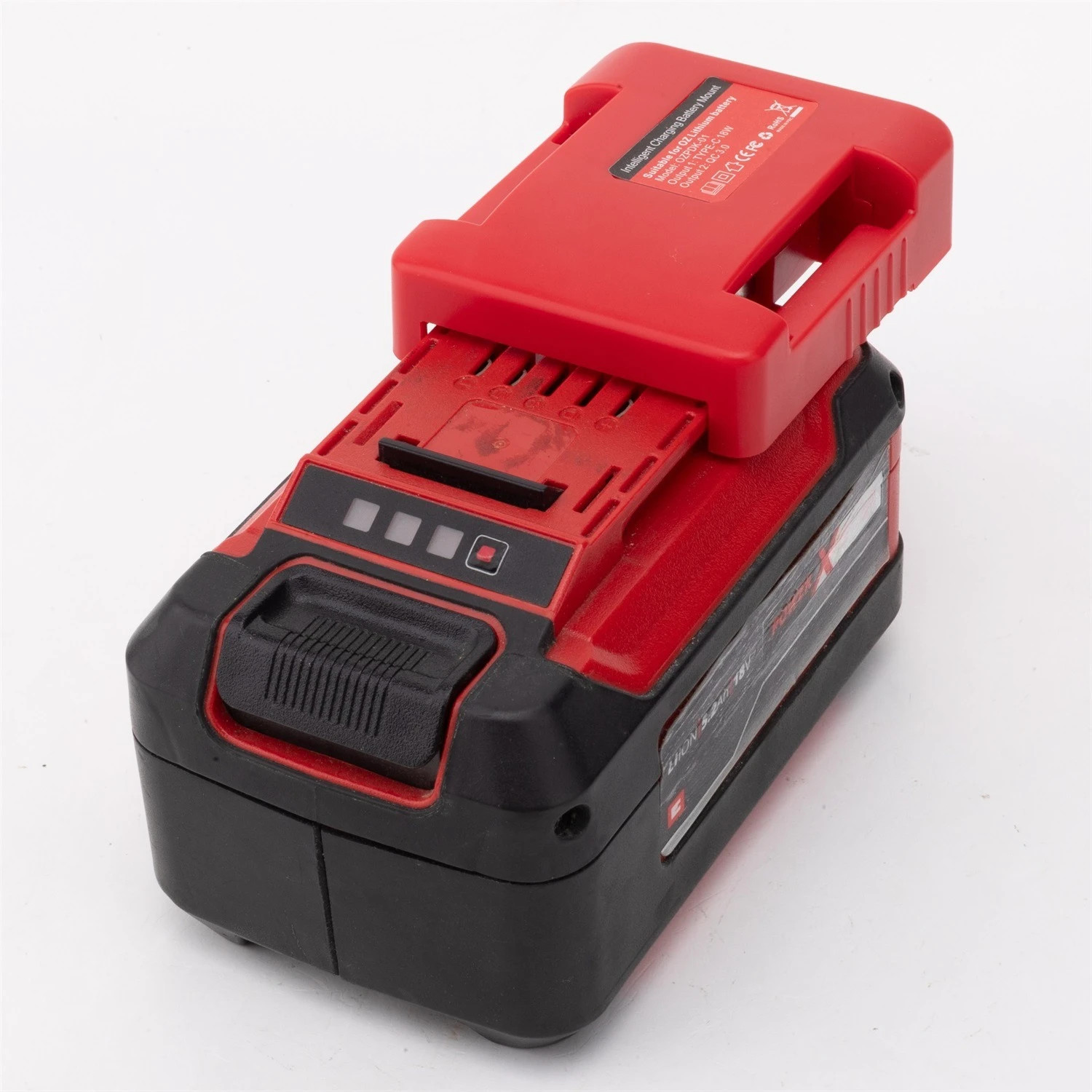 For OZITO 18V Lithium Battery Conversion USB Charger Type-C Outdoor Mobile Phone Computer Mobile Power Supply（No Battery）