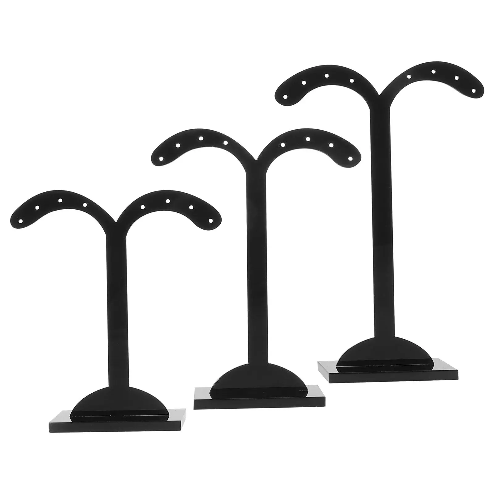 

3 Pcs Acrylic Ear Rack Display Stand for Earring Shelf Holder Home Holders Selling Hanging Organizer Displays Jewelry