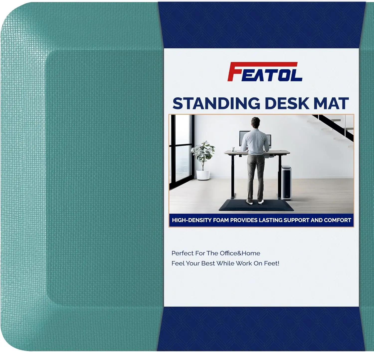 

Anti Fatigue Mat Floor Mat, Extra Thi Standing Office Desk Mat Memory Foam Cushioned Anti Fatigue Ergonomic Kitchen Mats