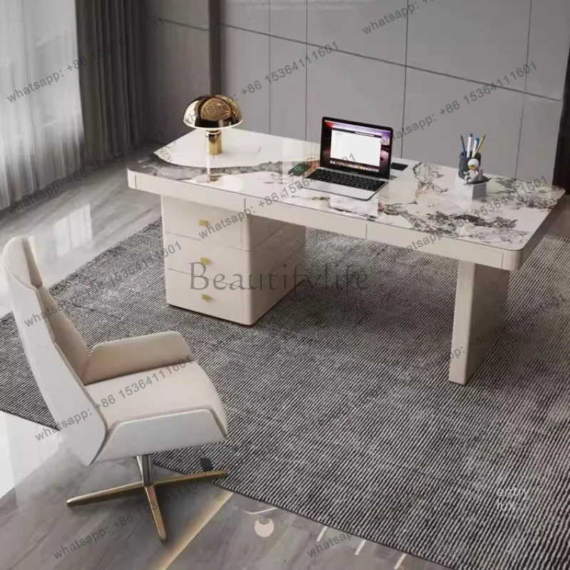 FG Storage Design Office Desk Luxury Drawer Decoration Computer Modern Office Desk Ultifunctional Executive Ufficio Home Furnitu