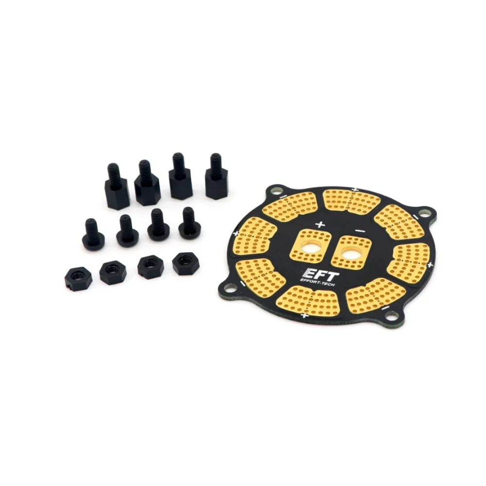 Para EFT alta corriente 200A tablero de distribución de energía cableado PDB 7oz para 8 ESC agricultura protección de plantas Drone máquina antiniebla