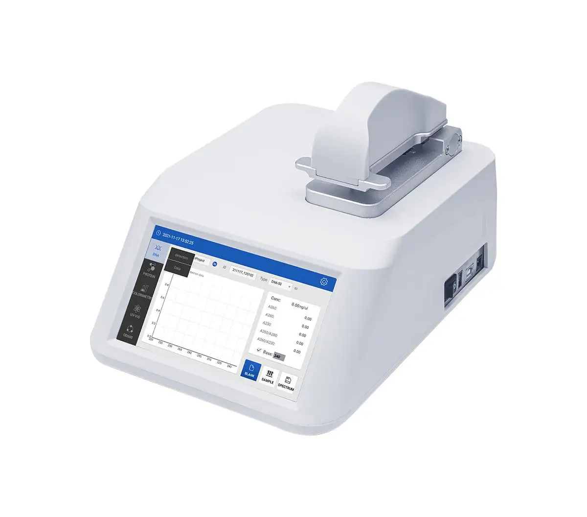 Portable NanoOne Microvolume Spectrophotometer Fast Test Analyzer For Biological Lab Nucleic Acid Sample Measurement Work