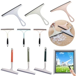 Household Cleaning Bathroom Mirror Cleaner With Silicone Blade Holder Hook Car Glass Shower Squeegee Window Glass Wiper Scraper