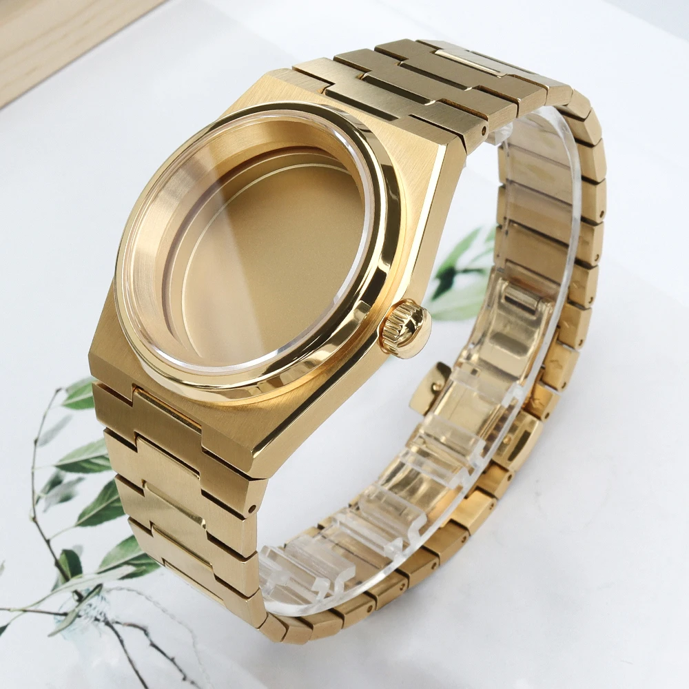 

For PRX Super Player Model 40mm NH35 Watch Case 316L Steel Bracelet Sapphire Glass For NH34 NH35 NH36/38 Movt Repair Tools Parts