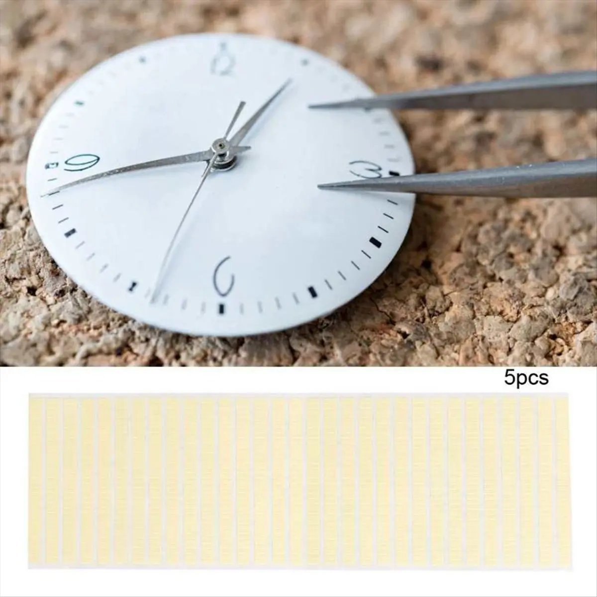 DT38 5Pages Double Sided Adhesive Strip Tape for Fixing Watch and Movement Repair Parts for Watchmakers
