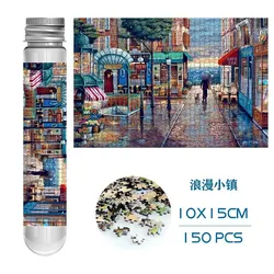 Test Tube Puzzle 150pcs Sakura Train Romantic Town Decompress Toy Educational Family Game